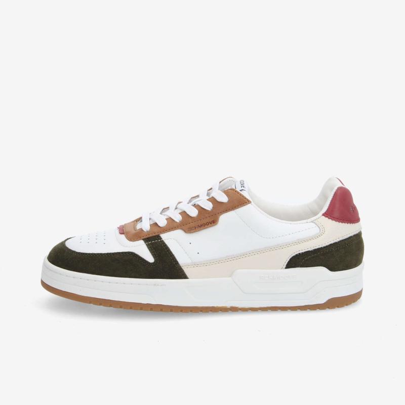 BROOKLYN PREPPY M - NAPPA/SDE/CRAZY - BLANC/KAKI/ROUGE